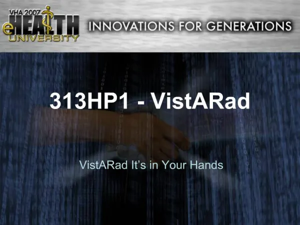 313HP1 - VistARad
