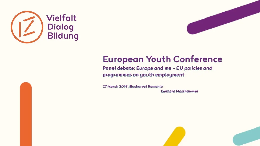 european youth conference panel debate europe