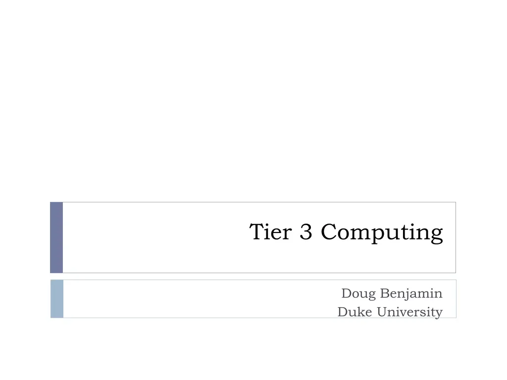 tier 3 computing