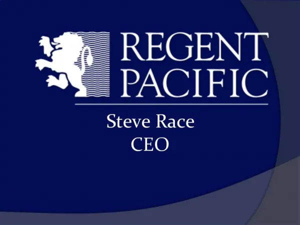 Steve Race CEO