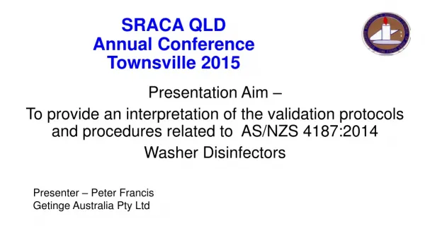 SRACA QLD Annual Conference Townsville 2015