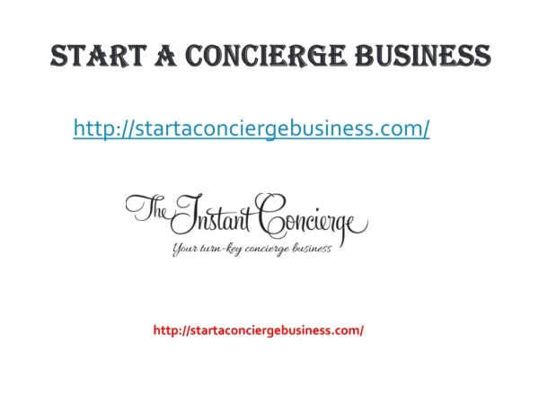 Starting A Concierge Service