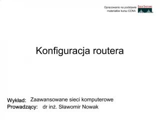 Konfiguracja routera - slide 1