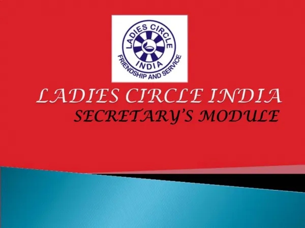 LADIES CIRCLE INDIA