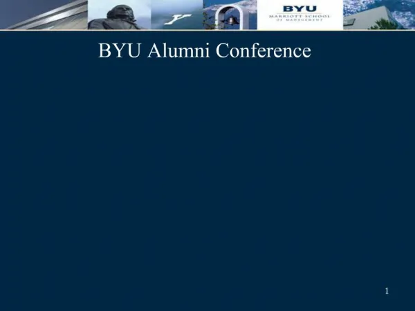 BYU Alumni Conference