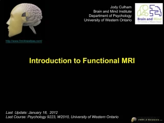 Introduction to Functional MRI - slide 1