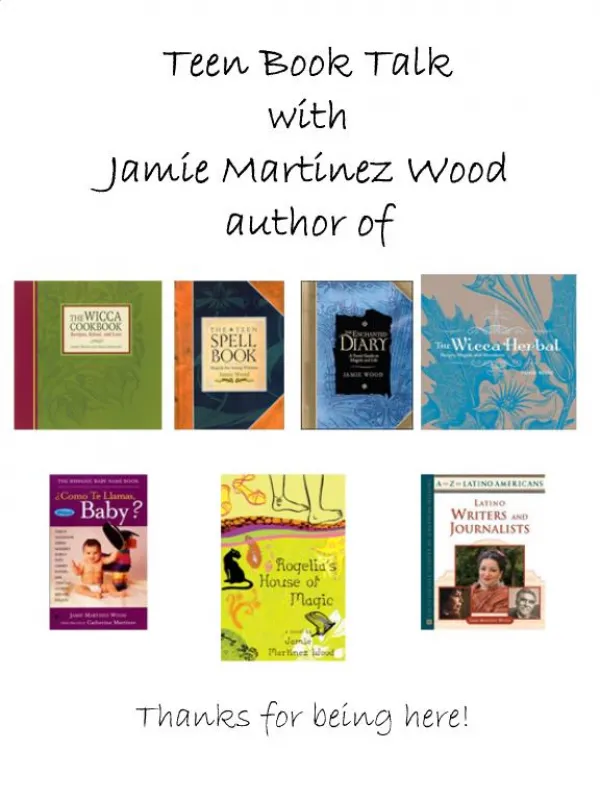 Teen Book Talk with Jamie Martinez Wood author of