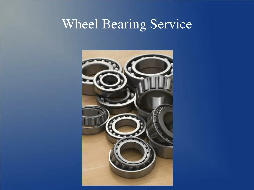 wheel bearing service