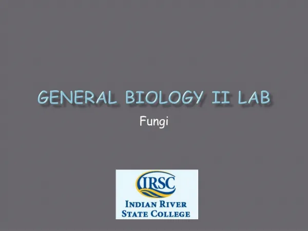 General Biology II Lab