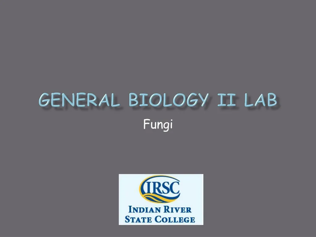 general biology ii lab