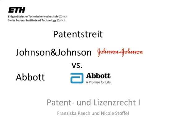 Patentstreit JohnsonJohnson vs. Abbott