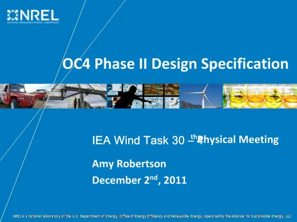 OC4 Phase II Design Specification