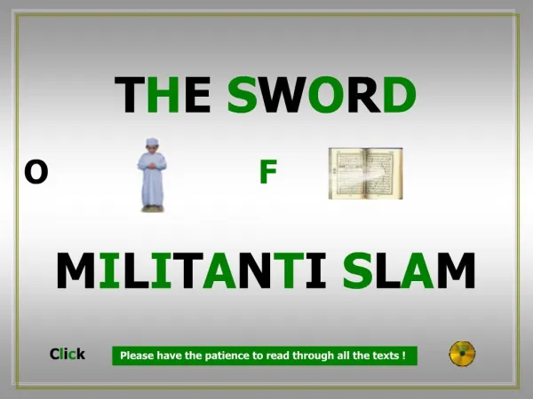 THE SWORD MILITANT ISLAM