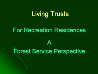 Living Trusts - slide 1