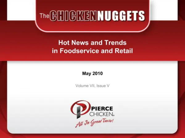 Hot News and Trends in Foodservice and Retail