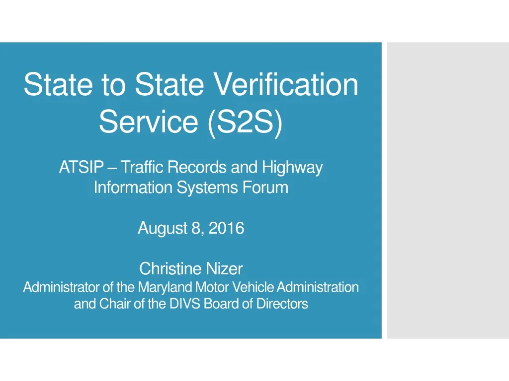 state to state verification service s2s atsip