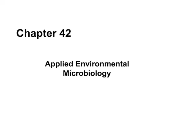 Applied Environmental Microbiology