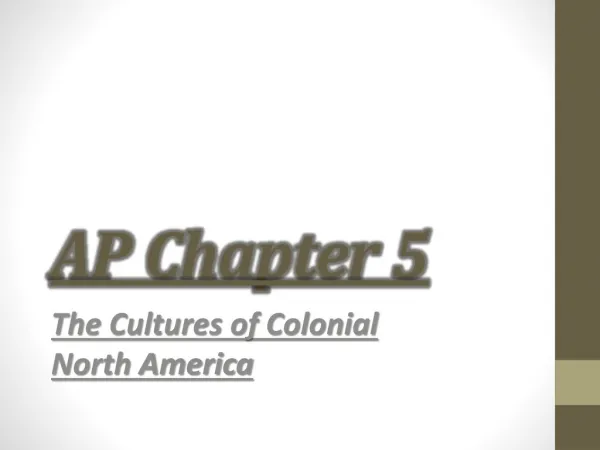 AP Chapter 5