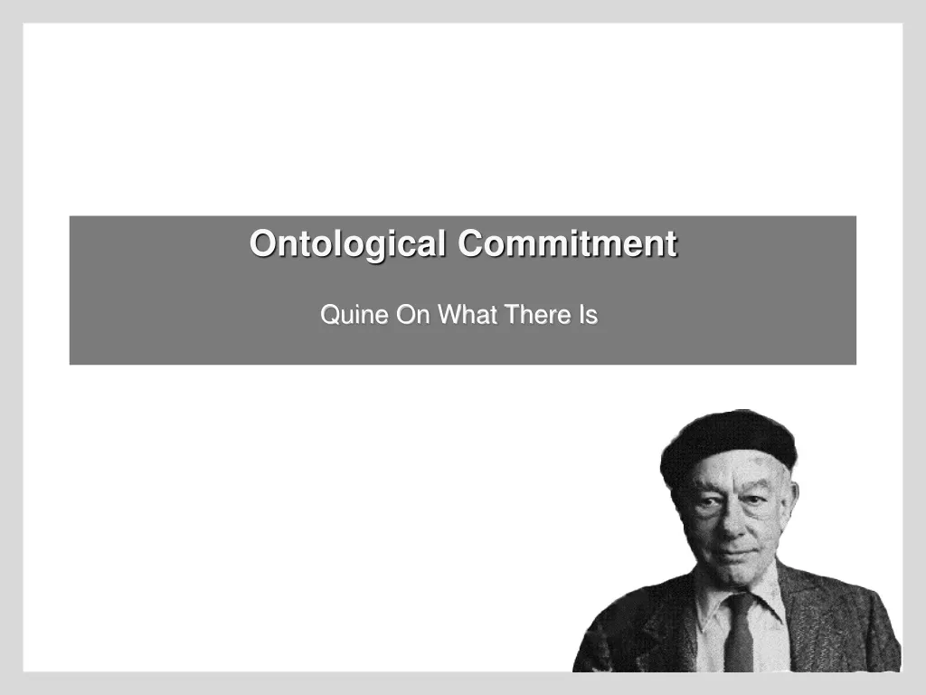 ontological commitment