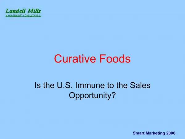 Curative Foods