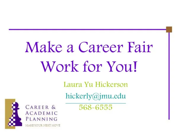 Make a Career Fair Work for You