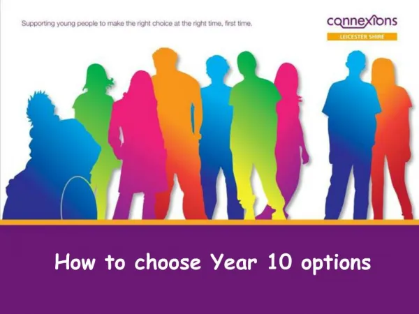 How to choose Year 10 options