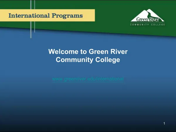 Welcome to Green River Community College