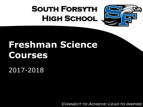 Freshman Science Courses