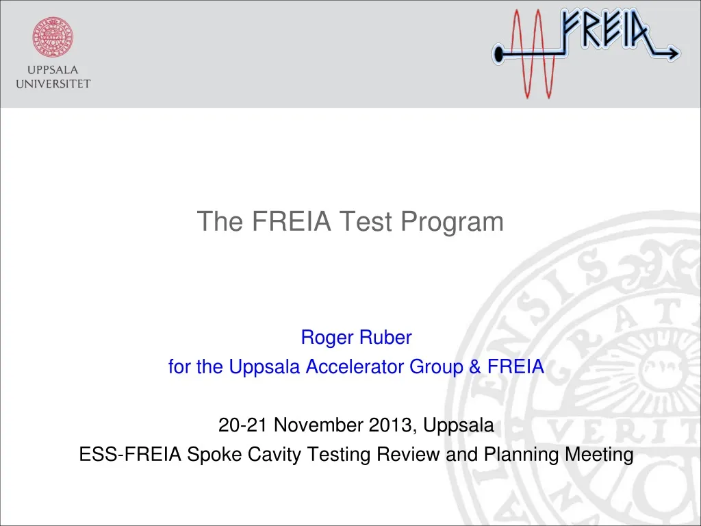 the freia test program