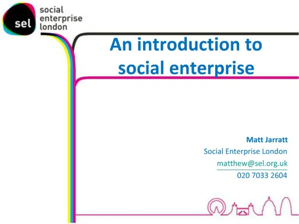 An introduction to social enterprise