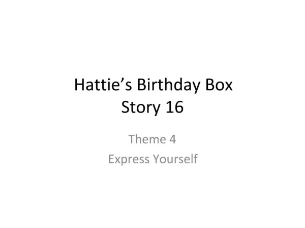 Hattie s Birthday Box Story 16