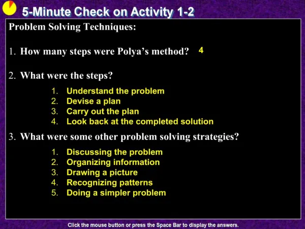 5-Minute Check on Activity 1-2