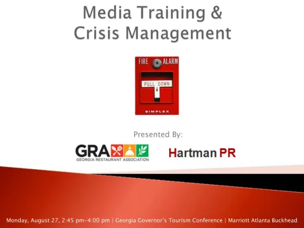 Media Training Crisis Management