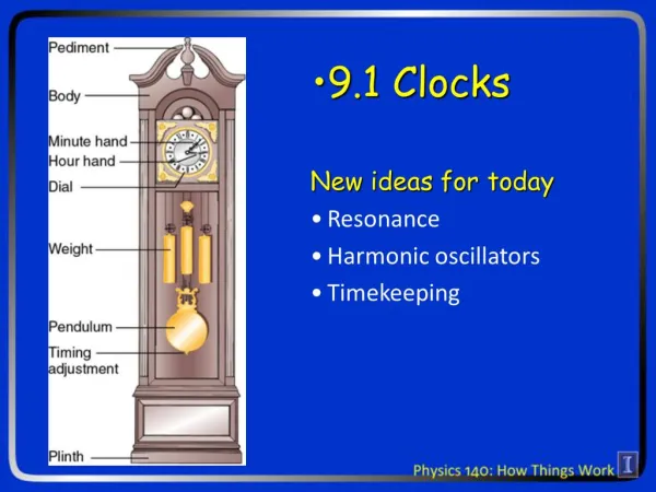 9.1 Clocks