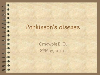 Parkinson s disease - slide 1