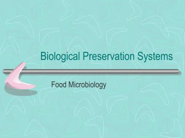 Biological Preservation Systems