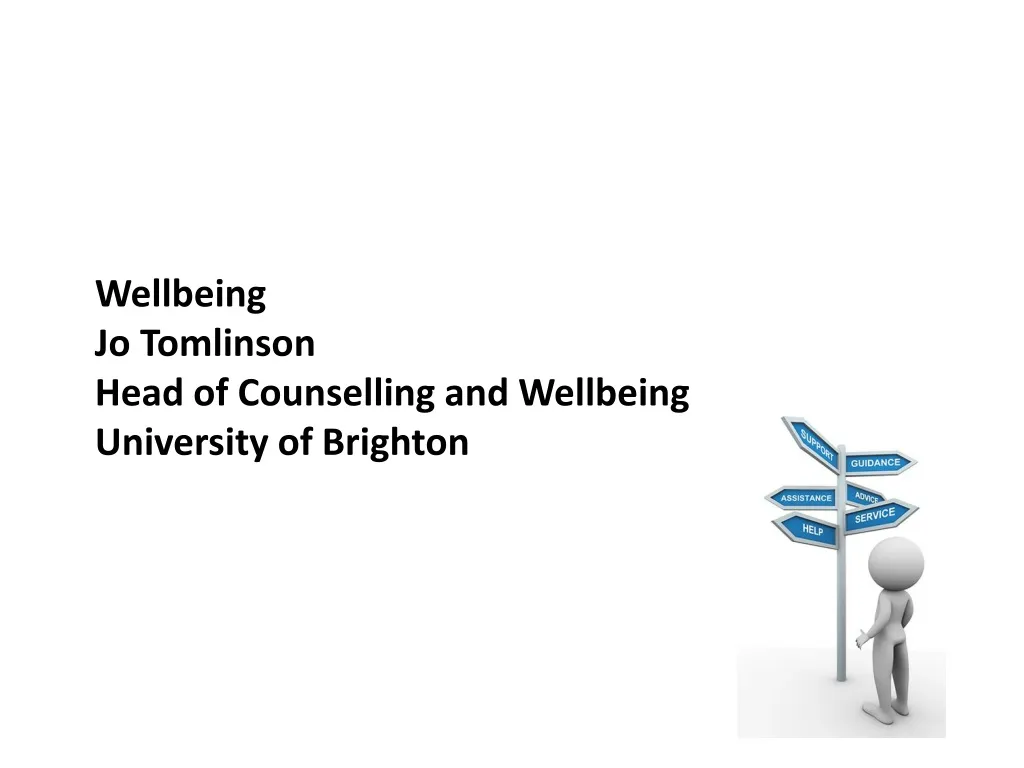 wellbeing jo tomlinson head of counselling and wellbeing university of brighton