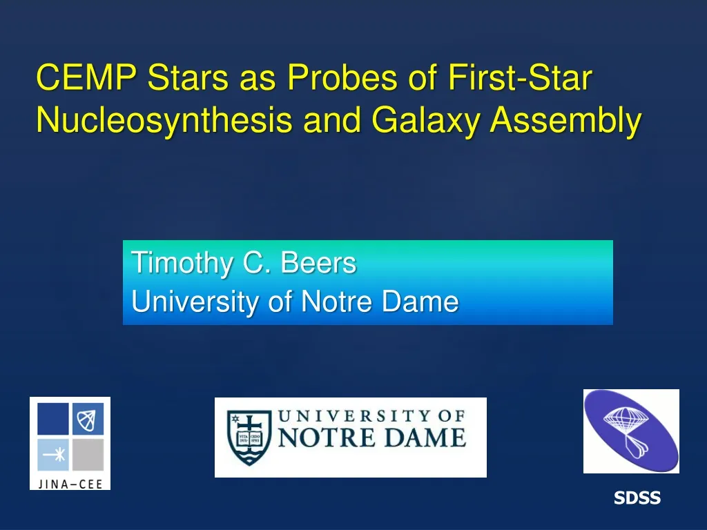cemp stars as probes of first star nucleosynthesis and galaxy assembly