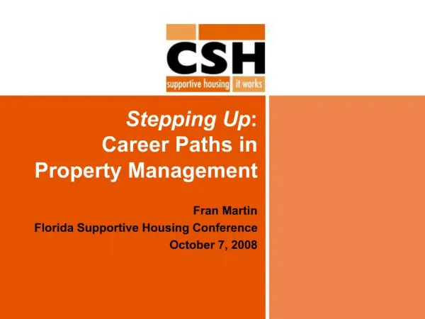 Stepping Up: Career Paths in Property Management