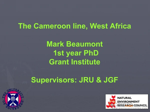 The Cameroon line