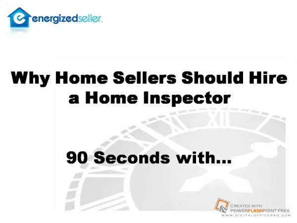 Home Selling and Home Inspections by David Selman