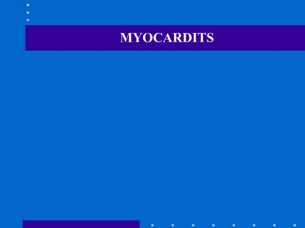 MYOCARDITS