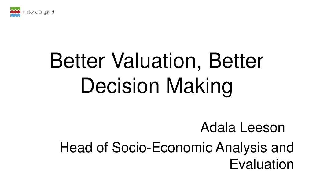 better valuation better decision making