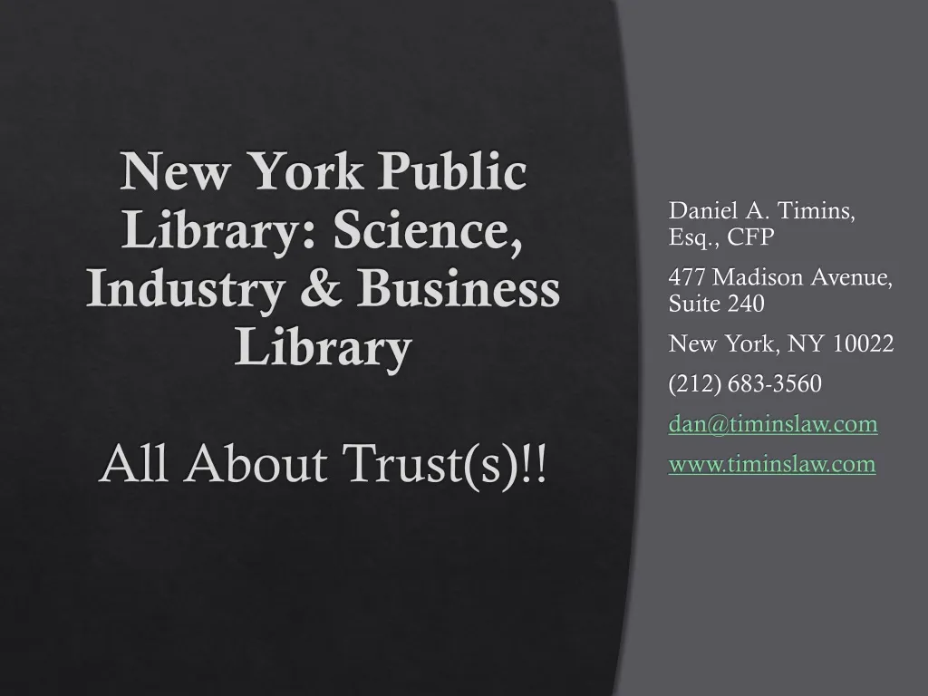 new york public library science industry business library all about trust s
