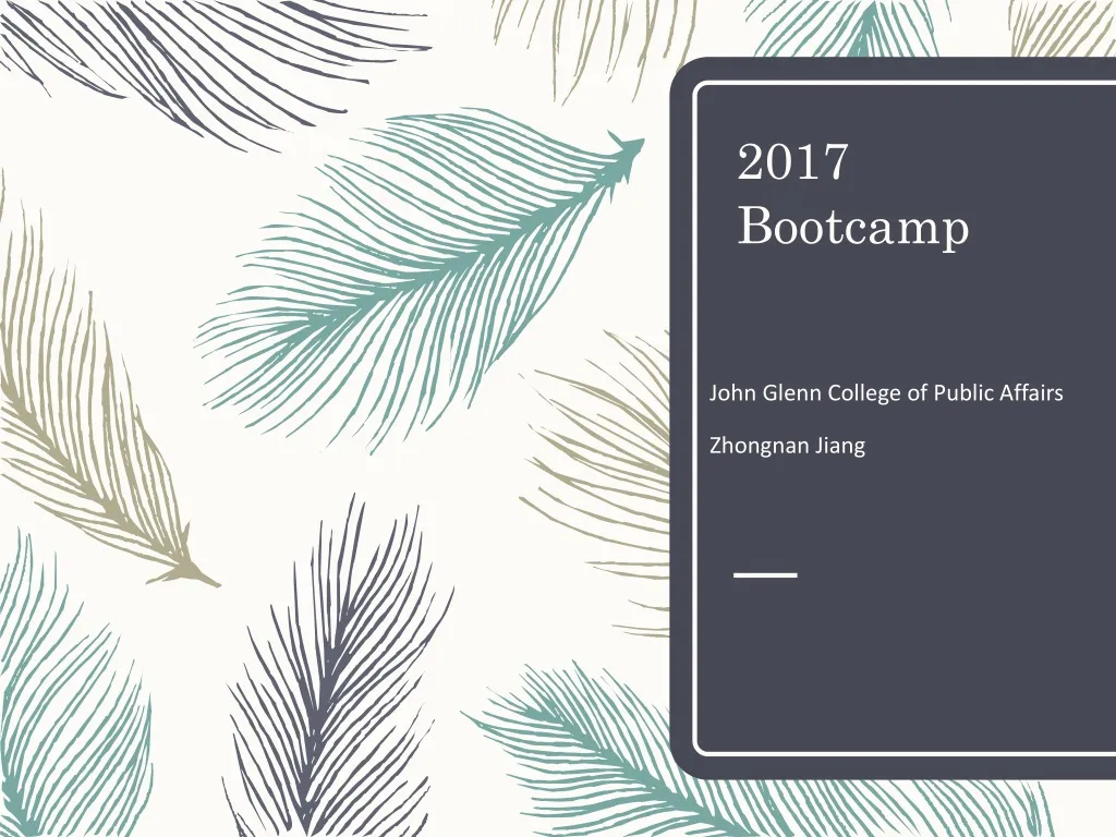 2017 bootcamp