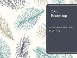 2017 Bootcamp - slide 1