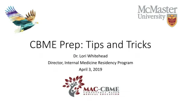 CBME Prep: Tips and Tricks