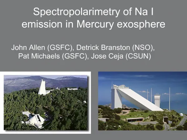 Spectropolarimetry of Na I emission in Mercury exosphere