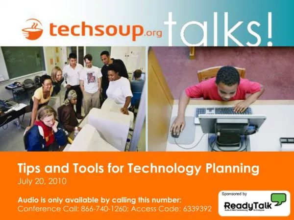 Tips and Tools for Technology Planning July 20, 2010