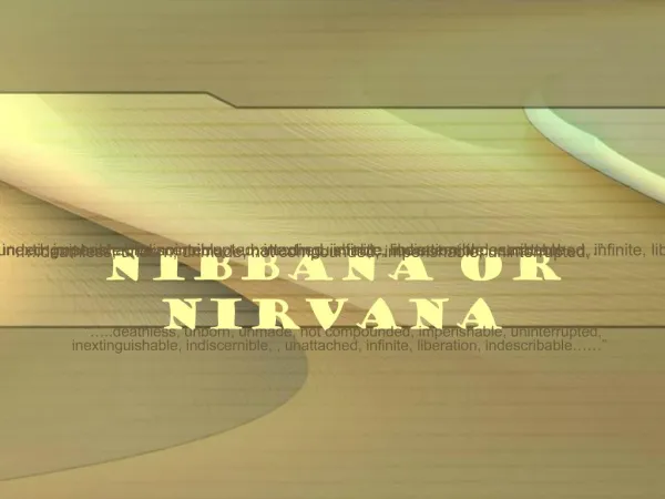 Nibbana or Nirvana